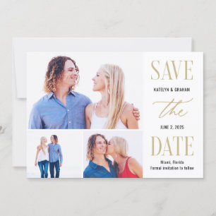 Modern Type Editable Colour Save The Date Card
