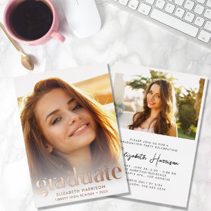 Modern Type Photo Graduation Party