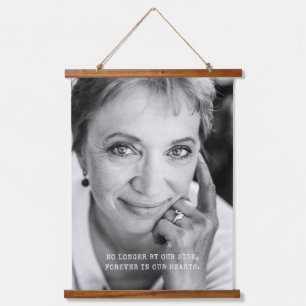Modern Typewriter Custom Photo Remembrance Hanging Tapestry