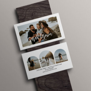 Modern Typography 3 Photo Arch Photographer Business Card