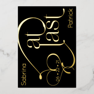 Modern Typography At LAST Save the Date
