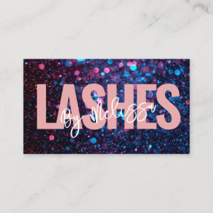 Modern Typography Beauty Makeup Artist Lashes  Business Card