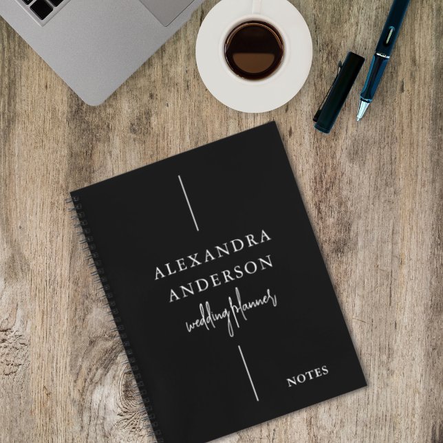 Modern Typography Black and White Elegant Minimal Notebook (Modern Typography Black and White Elegant Minimal Notebook)