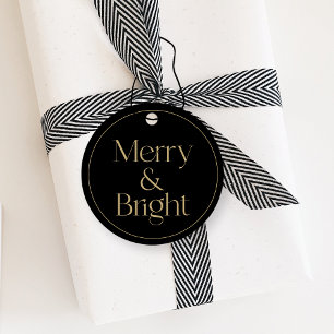 Modern Typography Christmas Hang Tag