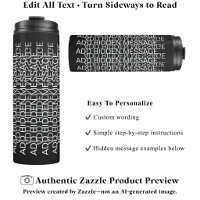 Modern Typography Custom Secret Message WG