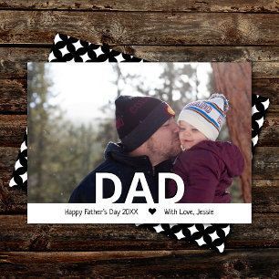 Modern Typography "DAD" Photo Father's Day