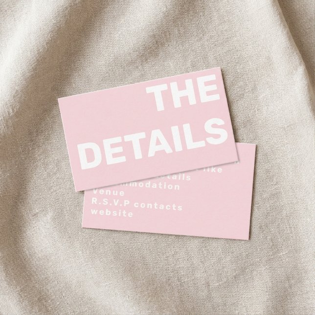 Modern typography details enclosure card (Modern typography details enclosure card.)