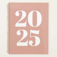 Modern typography dusty pink custom year monogram