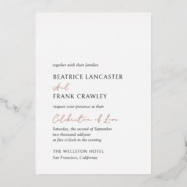 Modern Typography Elegant Wedding (Front)