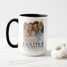 Modern Typography Family Name Keepsake Photo Gift