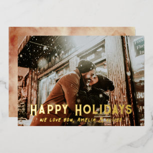 Modern Typography Full Photo Christmas