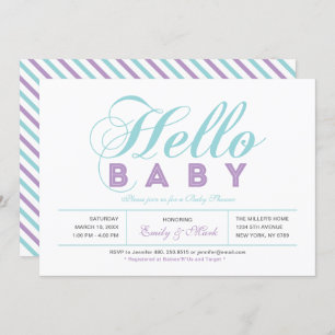 Modern Typography Girl Baby Shower, Sprinkle Invitation