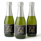 Modern typography gold glitter chic 60th birthday