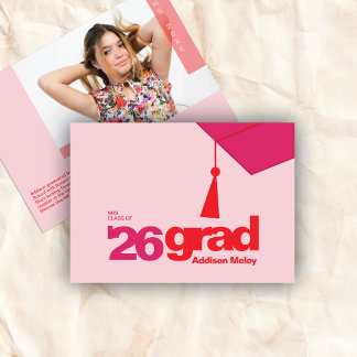 Modern Typography Graduation | Class of 2026 Announcement