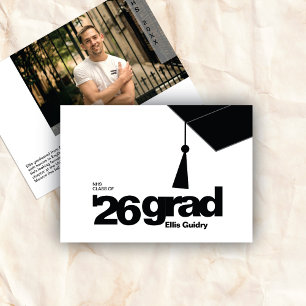 Modern Typography Graduation Class of 2026 Announcement