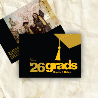 Modern Typography Graduation | Class of 2026 Announcement