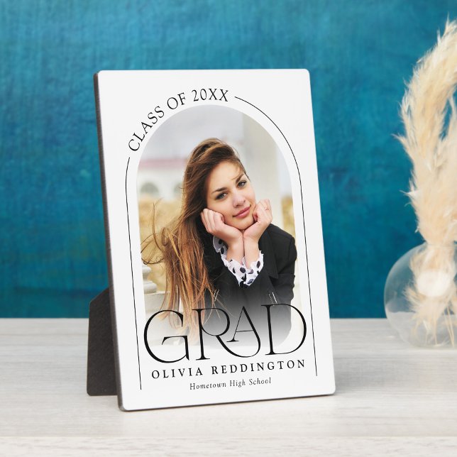 Modern Typography Graduation Photo Arch Plaque (Creator Uploaded)