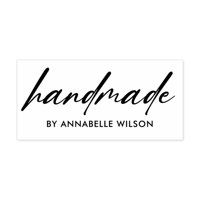 Modern Typography Handmade By Rubber Stamp (Imprint)