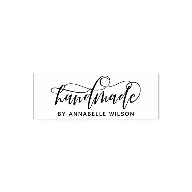 Modern Typography Handmade By Self-inking Stamp (Design)