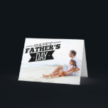 Modern Typography Happy Father's Day Photo Card<br><div class="desc">Modern Typography Happy Father's Day Photo Card 
 A fun and unique photo card to give your dad on Father's Day.</div>