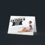Modern Typography Happy Father's Day Photo Card<br><div class="desc">Modern Typography Happy Father's Day Photo Card 
 A fun and unique photo card to give your dad on Father's Day.</div>