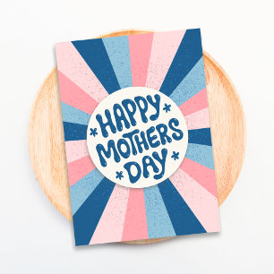 Modern Typography Happy Mothers Day Card