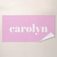 Modern Typography in Pink Personalised Name