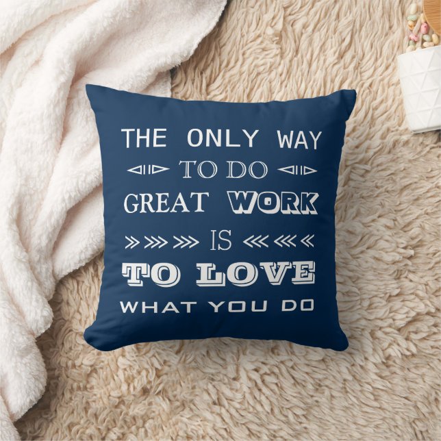 Modern Typography Inspirational Quote Cushion (Blanket)