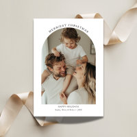 Modern Typography Merriest Christmas Arch Photo