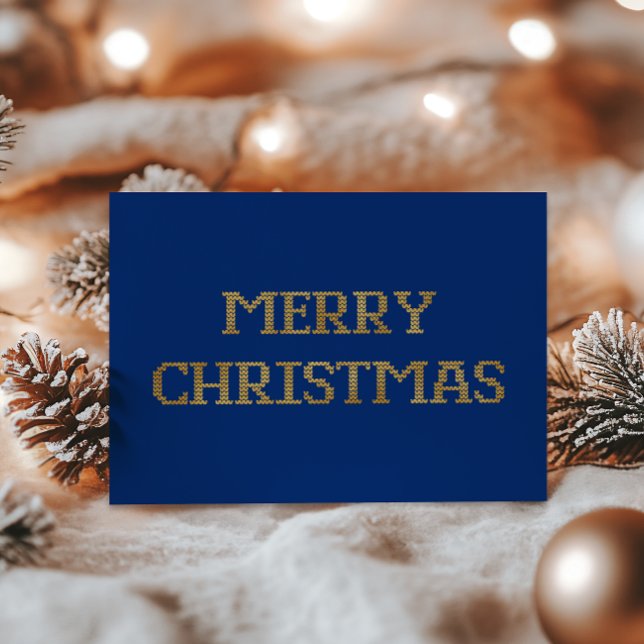 Modern Typography Merry Christmas Foil Card (Creator Uploaded)