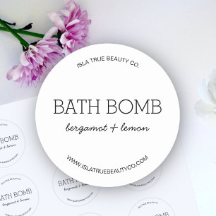 Modern Typography Minimalist Product Label