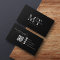 Modern Typography Monogram Black QR code