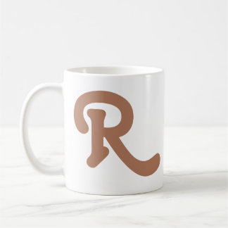 Modern Typography Monogram Coffee Mug