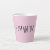 Modern Typography Name Pink