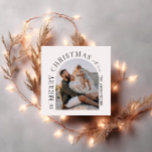 Modern typography photo collage Christmas Holiday Card<br><div class="desc">Modern minimal graphic abstract shape photo collage Christmas holiday card. Bold on trend design. Part of a holiday collection.</div>