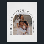 Modern typography photo collage Christmas Poster<br><div class="desc">Modern minimal graphic abstract shape photo collage Christmas holiday card. Bold on trend design. Part of a holiday collection.</div>