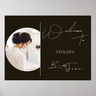 Modern Typography Photo Digital Welcome Poster