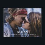 Modern Typography Photo Save the Date Announcement Postcard<br><div class="desc">Modern Typography Photo Save the Date Announcement Postcard
Show your bold sense of style with this photo save the date postcard. This modern design features your favourite photo and custom typography on the front. Add your information on the front and back to complete the look.</div>