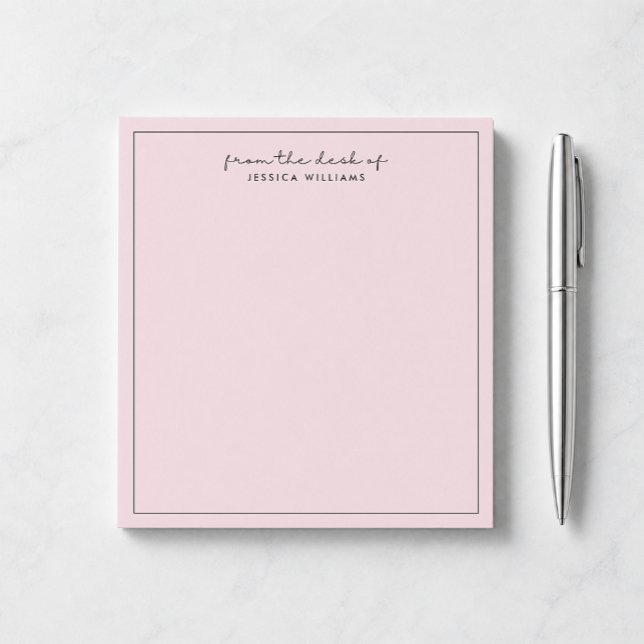 modern typography, pink 2 from the desk of notepad (Creator Uploaded)