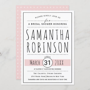 Modern typography sage green wedding bridal shower invitation