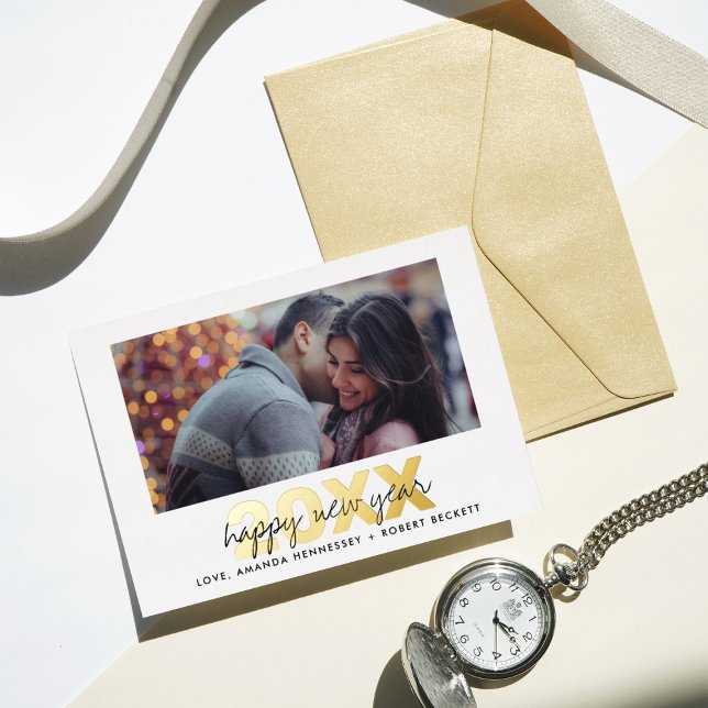 Modern Typography Script New Year Photo Real (Creator Uploaded)