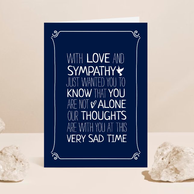 Modern Typography Sympathy Card (Creator Uploaded)