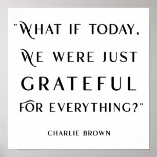 Modern Typography Thankfulness Poster