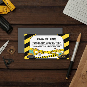 Modern Under Construction Baby Shower Enclosure Card