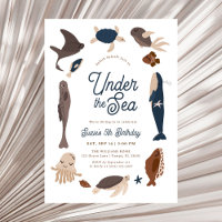 Modern Under the Sea 5th Birthday