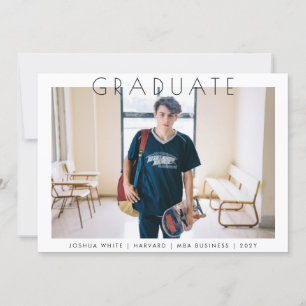 Modern Uni Genius Graduation Photo Announcement