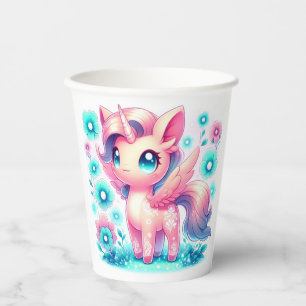 Modern Unicorn Baby Shower Paper Cups