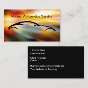 Modern Unique Automotive Business Cards