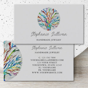 Modern Unique Handmade Jewellery Business Card