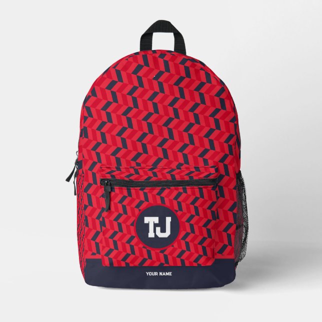 Modern Unique High School Cool Printed Backpack (Front)